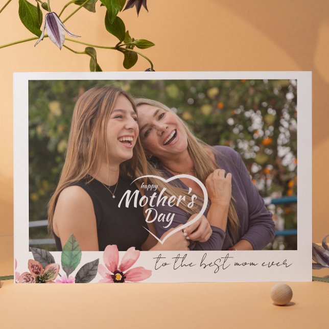 Tarjeta Festiva Mejor mamá de todos los Personalizados Foto texto  (Subido por el creador)