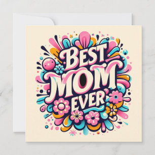 Tarjeta Festiva Mejor Mamá del Mundo
