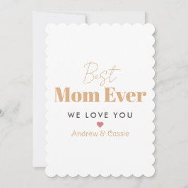 Tarjeta Festiva Mejor mamá del mundo