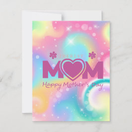 Tarjeta Festiva Mejor mamá del mundo 