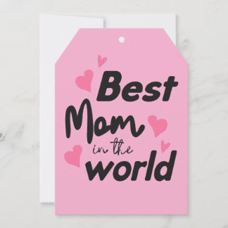 Tarjeta Festiva Mejor Mamá Del Mundo : Colección Día de las Madres