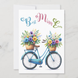 Tarjeta Festiva Mejor Mamá del Mundo, Mamá eres la Mejor del Día d