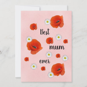 Tarjeta Festiva Mejor mamá - Día de la Madre