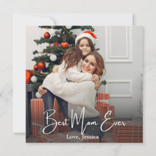 Tarjeta Festiva Mejor Mamá Personalizada con Foto