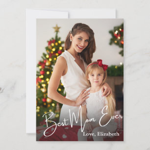 Tarjeta Festiva Mejor Mamá Personalizado con Foto