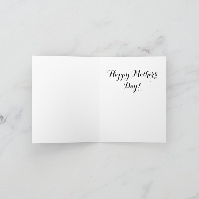 Tarjeta Festiva Mejor Mamá Siempre Floral Flores Silvestres  (Interior)