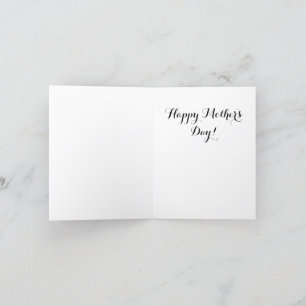 Tarjeta Festiva Mejor Mamá Siempre Floral Flores Silvestres 