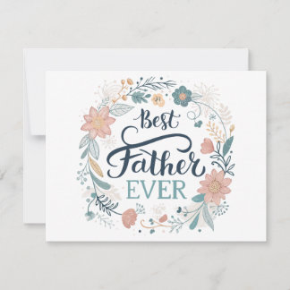 Tarjeta Festiva mejor padre del mundo, hermosas citas 