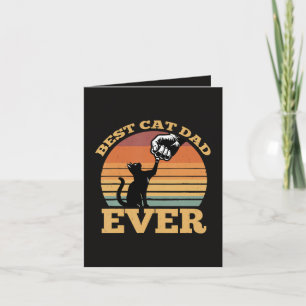 Tarjeta Festiva Mejor Papá de Gatos del Mundo Día del Padre