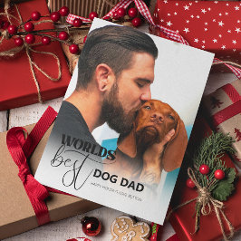 Tarjeta Festiva Mejor Papá de Perro del Mundo
