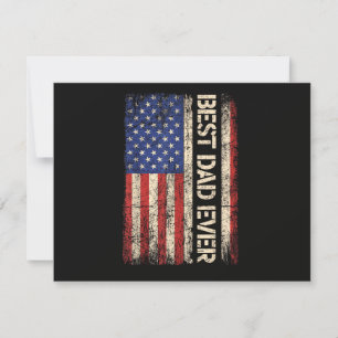 Tarjeta Festiva Mejor Papá del Mundo Regalos de la Bandera America