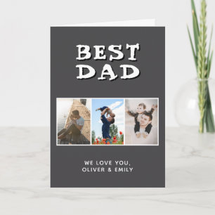 Tarjeta Festiva Mejor Papá Día del Padre 3 Foto 