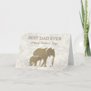 Tarjeta Festiva Mejor Papá, Elegante Día del Padre