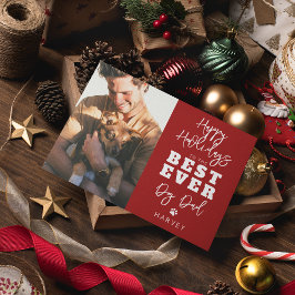 Tarjeta Festiva Mejor Papá Perro de Todos los Tiempos | Foto