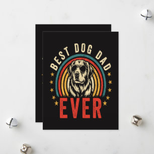 Tarjeta Festiva Mejor Papá Perro del Mundo