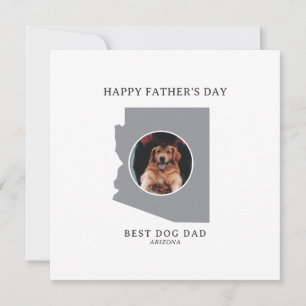 Tarjeta Festiva Mejor Papá Perro en Arizona Foto Día del Padre