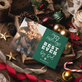 Tarjeta Festiva Mejor Perro de Ever | Foto