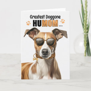 Tarjeta Festiva Mejor perro de mascota HuMOM del Día de la Madre