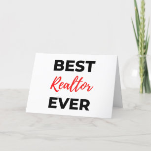 Tarjeta Festiva Mejor Realtor de la Historia 2