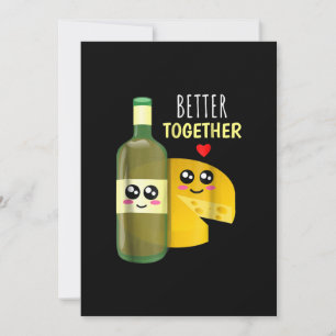 Tarjeta Festiva Mejor Toger - Pun de Vino y Queso Lindo