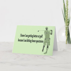 Tarjeta Festiva Mejorar el golf