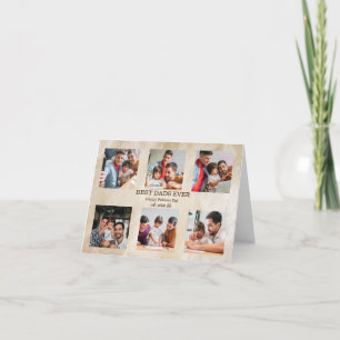 Tarjeta Festiva Mejores Papás del Mundo 6 Fotos Regalo Día del Pad