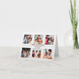 Tarjeta Festiva Mejores Papás del Mundo 6 Fotos Regalo Día del Pad