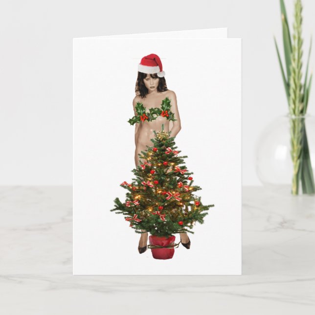 Tarjeta Festiva MELANIA, el TRAMP de navidades (Anverso)