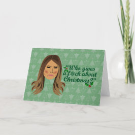 Tarjeta Festiva Melania Trump, que se burla de los Navidades