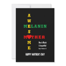 Melanin Mamá feliz día de la madre
