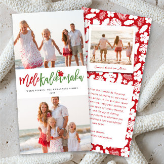 Tarjeta Festiva Mele Kalikimaka 2 Collages de fotos Navidades mode