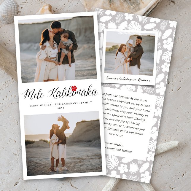 Tarjeta Festiva Mele Kalikimaka 2 Collages de fotos Navidades simp (Subido por el creador)
