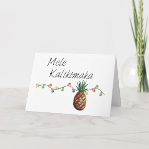 Tarjeta Festiva Mele Kalikimaka - Cartas para Navidades