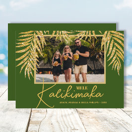 Tarjeta Festiva Mele Kalikimaka Christmas Photo