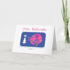 Tarjeta Festiva Mele Kalikimaka (Feliz Navidad: hawaiano) PESH,