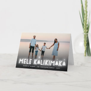Tarjeta Festiva Mele Kalikimaka Foto de Navidades modernos