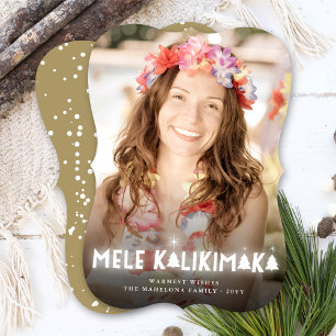 Tarjeta Festiva Mele Kalikimaka Foto de Navidades modernos
