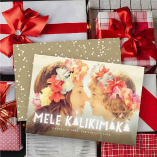 Tarjeta Festiva Mele Kalikimaka Foto de Navidades modernos