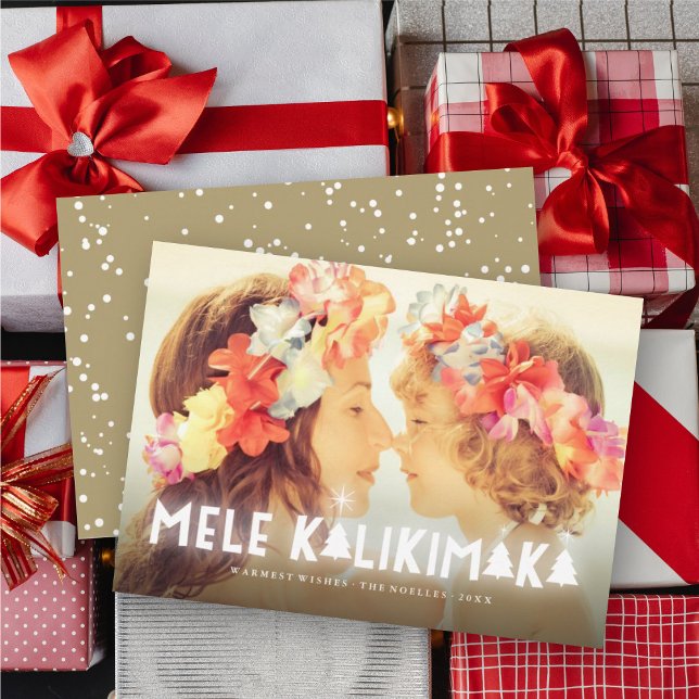 Tarjeta Festiva Mele Kalikimaka Foto de Navidades modernos (Subido por el creador)