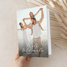 Tarjeta Festiva Mele Kalikimaka Tropical 2 Navidades de fotografía