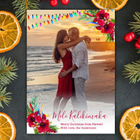 Mele Kalikimaka Tropical Hawaii Floral Foto