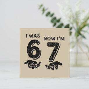 Tarjeta Festiva Meme divertido de cumpleaños seis siete 6 7 años c