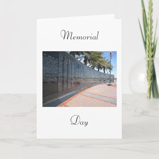 Tarjeta Festiva Memorial Day (Anverso)