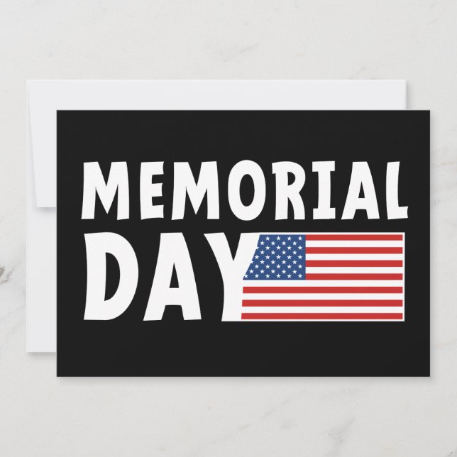 Tarjeta Festiva Memorial Day. herdenkingsdag (Anverso)