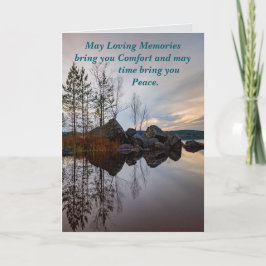 TARJETA FESTIVA MEMORIES AND PEACE SYMPATHY CARD