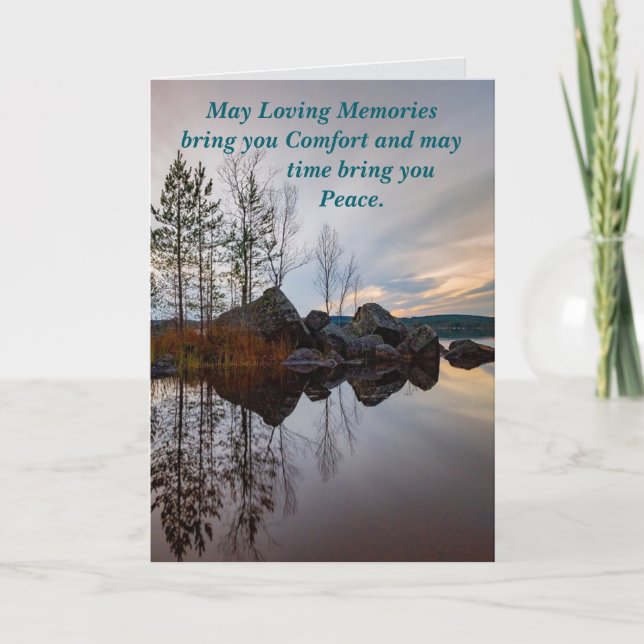 TARJETA FESTIVA MEMORIES AND PEACE SYMPATHY CARD (Anverso)