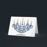 Tarjeta Festiva Menorah<br><div class="desc">Menorah judío</div>