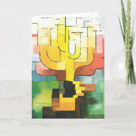 Tarjeta Festiva Menorah