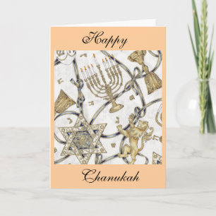 Tarjeta Festiva Menorah Hannukah