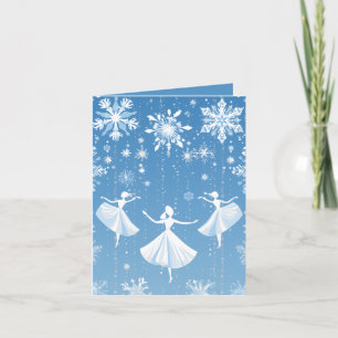 Tarjeta Festiva Mensaje de agregación de Ballet de Invierno festiv
